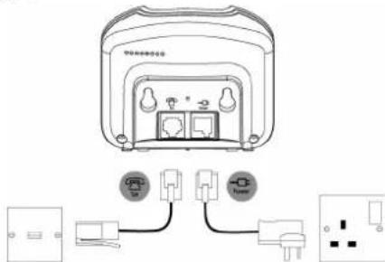 MOTOROLA D1003 Trio - Connecting up the base - 1