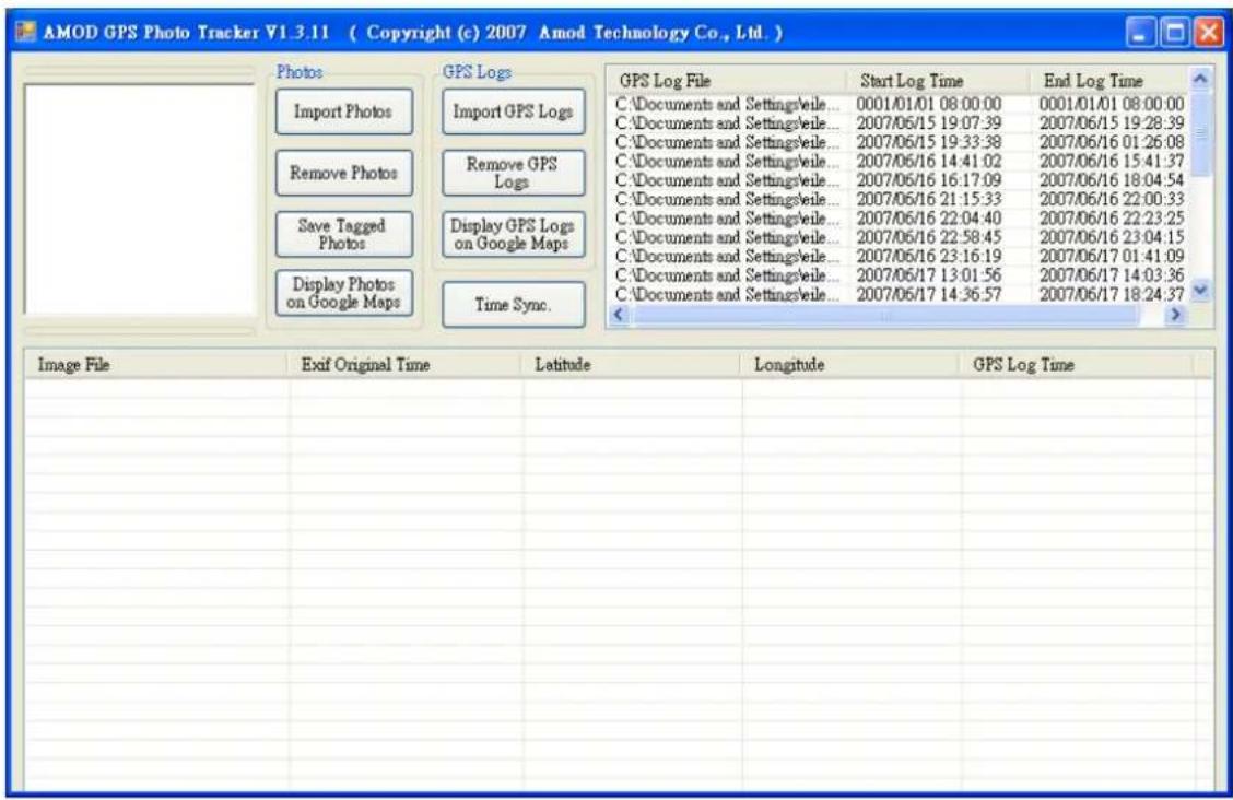 Amod AGL3080 - Import the GPS log from AGL3080 to PC - 1