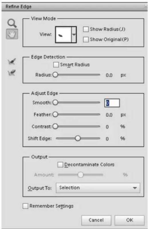 ADOBE Photoshop Elements 11 - Refined edges of a selection - 1