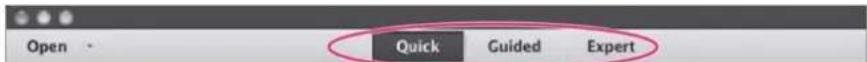 ADOBE Photoshop Elements 11 - Quick, Guided, and Expert modes in the Editor workspace - 1
