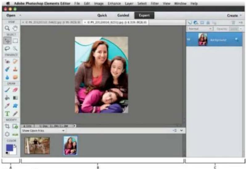 ADOBE Photoshop Elements 11 - Correcting color in Expert mode - 1