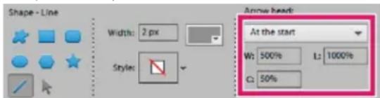 ADOBE Photoshop Elements 11 - Draw a line or arrow - 1