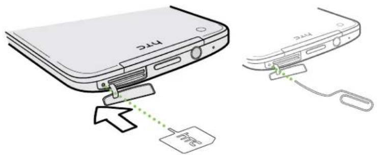 HTC Butterfly - Removing the SIM card - 3