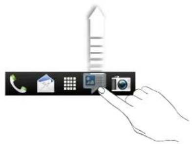 HTC Butterfly - Personalizing the launch bar - 1