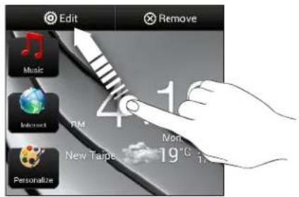 HTC Butterfly - Changing the settings of a widget - 1