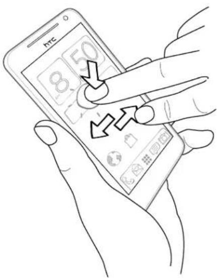 HTC Butterfly - Moving a widget or icon - 1