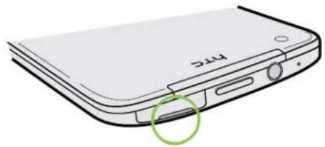 HTC Butterfly - Inserting the SIM card - 1