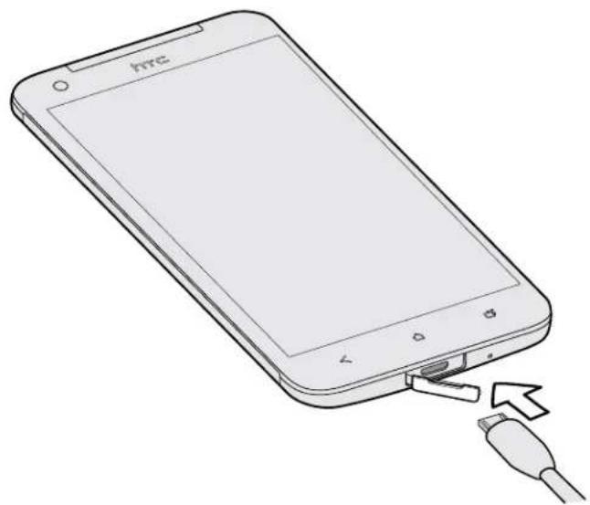 HTC Butterfly - Charging the battery - 2