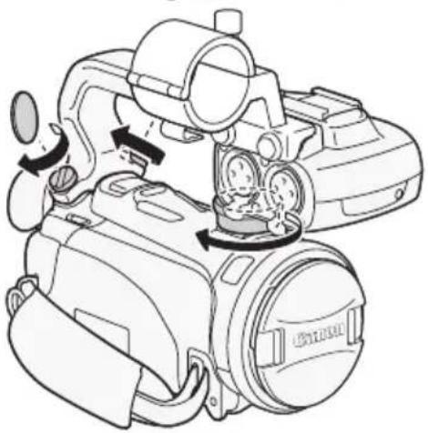 CANON XA10 Pro HD - Attaching the Handle Unit - 2