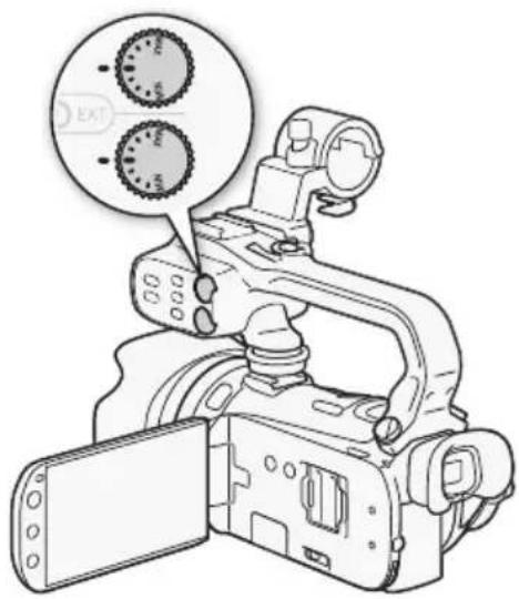 CANON XA10 Pro HD - Using a Microphone or Audio Source Connected to an XLR Terminal - 2