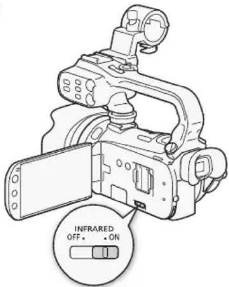 CANON XA10 Pro HD - Activating Infrared Mode - 1