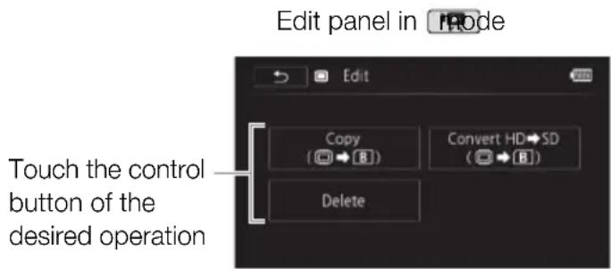 CANON XA10 Pro HD - Edit Panel - 6