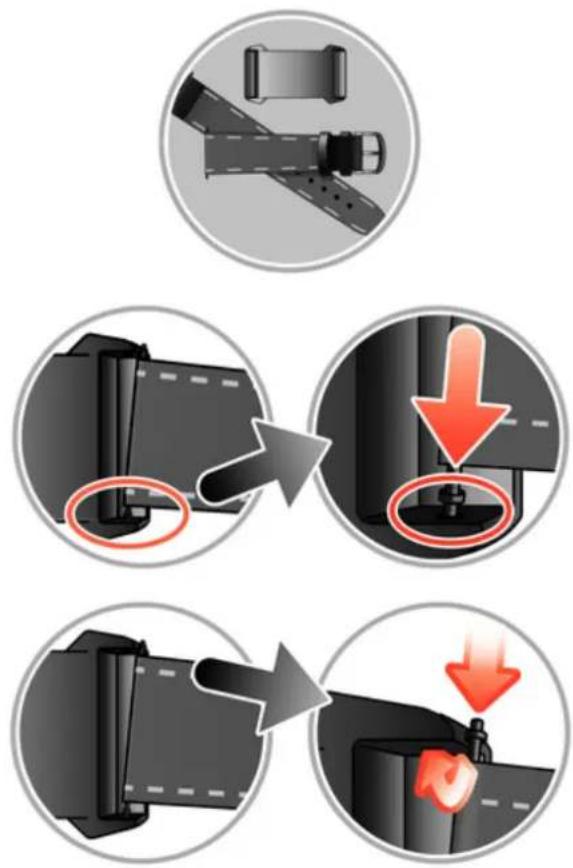 SONY Bluetooth SmartWatch Android - To attach the wristband adaptor to your own wristband - 1