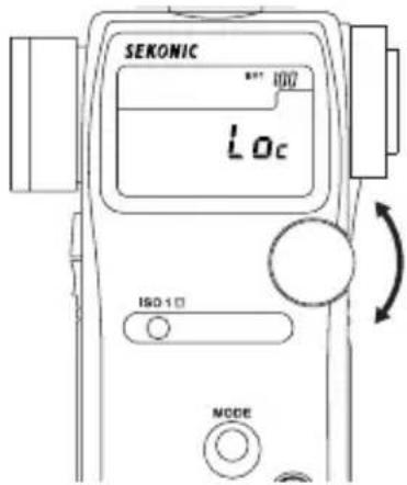 SEKONIC L-758 Cine - Jog Wheel Lock or Lock Off - 1