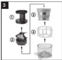 JuicePresso CowaySlowjuicer - How to disassemble and clean - 2