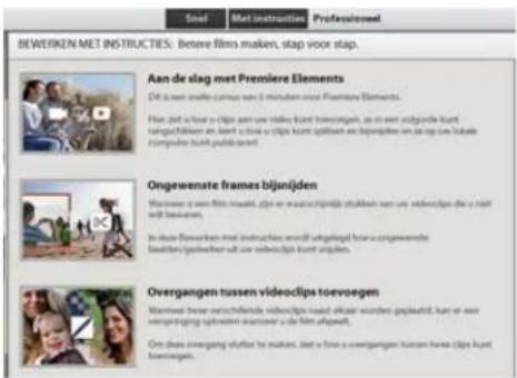 ADOBE Premiere Elements 11 - Bewerken met instructies - 1