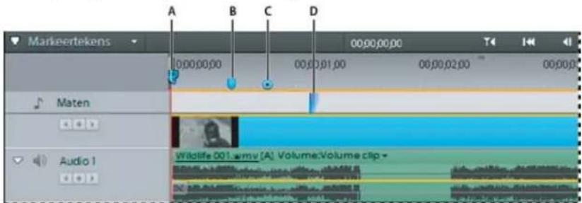 ADOBE Premiere Elements 11 - Clip- en tijdlijnmarkeertekens - 1