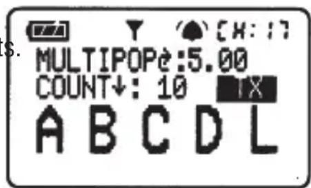 POCKETWIZARD Pocket Wizard Multimax - C: Multipop - \*MENU A C - 2