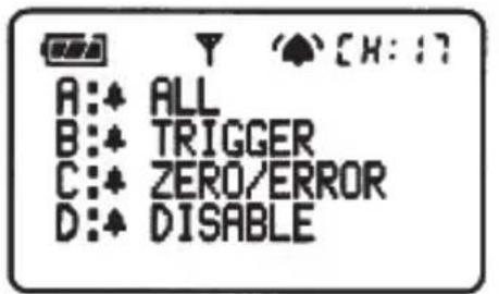 POCKETWIZARD Pocket Wizard Multimax - A: Beep on All - \*MENU B B A - 1
