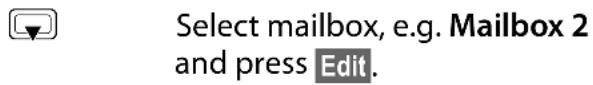 GIGASET SL785 - Setting up a personal mailbox - 2