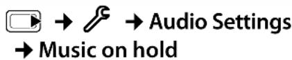 GIGASET SL785 - Activating/deactivating music on hold - 1