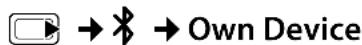 GIGASET SL785 - Changing the Bluetooth name of the handset - 1