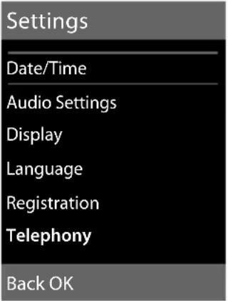 GIGASET SL785 - Submenus - 1