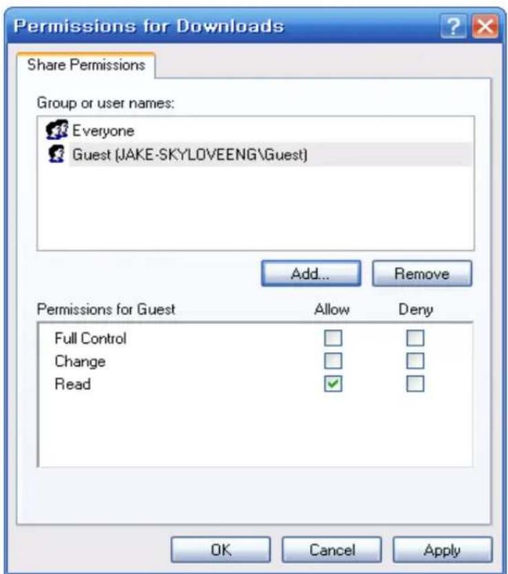 Xtreamer Prodigy - How to configure Folder Sharing Permission in Windows XP - 2
