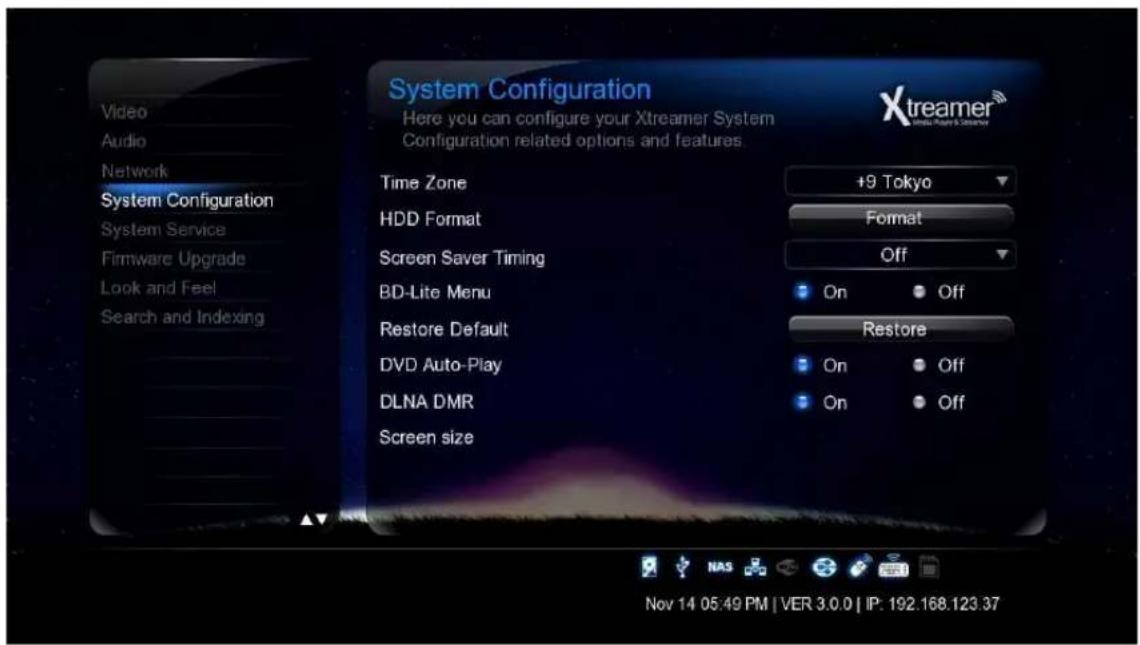 Xtreamer Prodigy - Settings - 1
