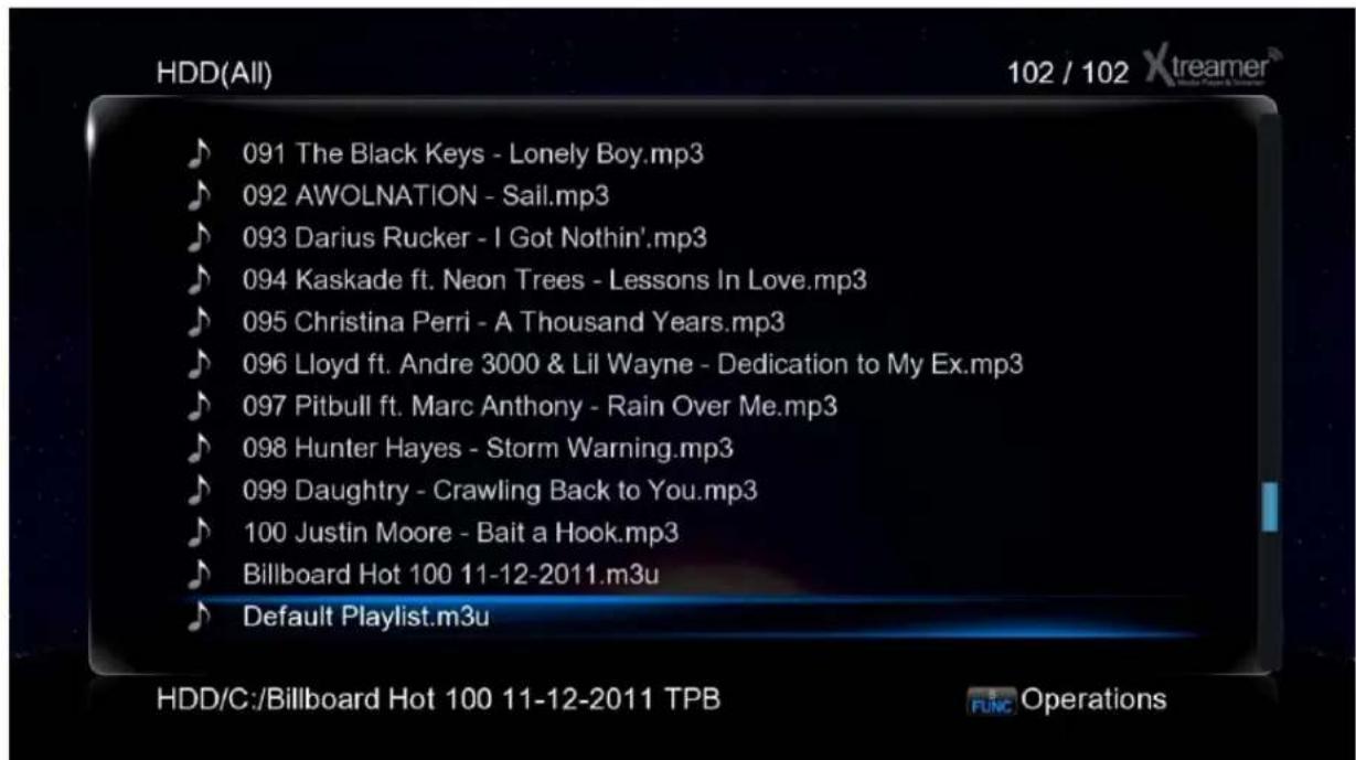 Xtreamer Prodigy - Creating a playlist - 2