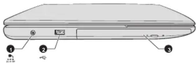 TOSHIBA Satellite C870D-116 - Left side - 1
