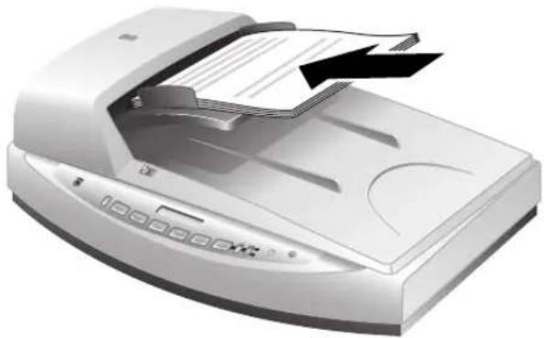 HP ScanJet 8270 - Încărcarea originalelor în ADF - 1