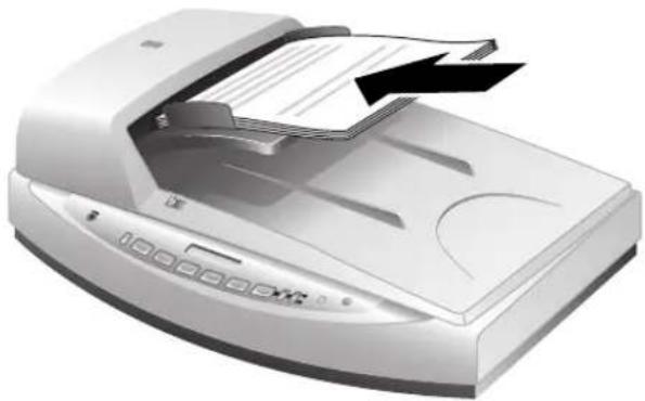 HP ScanJet 8270 - Umieszczanie oryginałów w podajniku ADF - 1