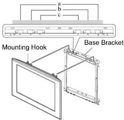 SONY KDL-32CX520 - Hook location - 1