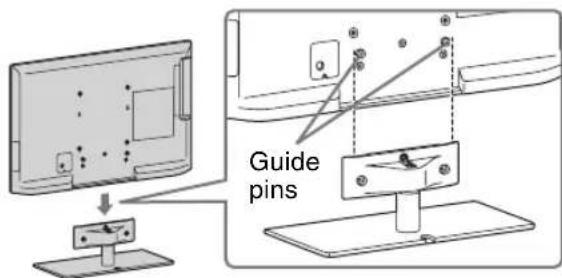 SONY KDL-32CX520 - 1: Attaching the Table-Top Stand - 1