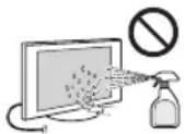 SONY KDL-32CX520 - Handling and cleaning the screen surface/cabinet of the TV set - 1