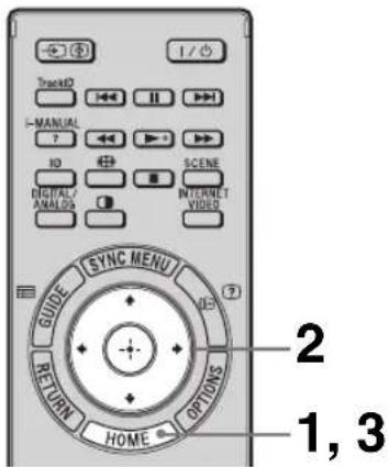 SONY KDL-32CX520 - Selecting various functions and settings (Home Menu) - 1