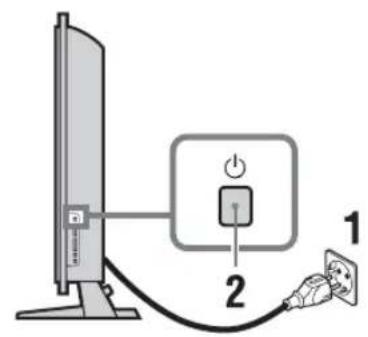 SONY Bravia KDL-40X3500 - 6: Выполнение начальной установки - 1