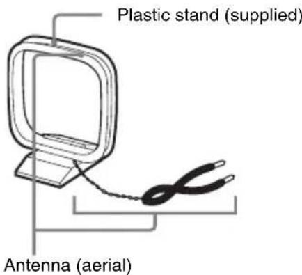 SONY DAV-DZ210D - To connect the AM antenna (aerial) - 1