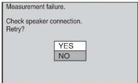 SONY DAV-DZ210D - ■ The measurement is not OK. - 1