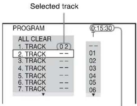 SONY DAV-DZ210D - Select the track you want to program. - 1