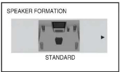 SONY DAV-DZ361W - Press  to select the speaker formation image as the speakers are actually positioned. - 1