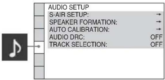 SONY DAV-DZ361W - [AUDIO SETUP] - 1