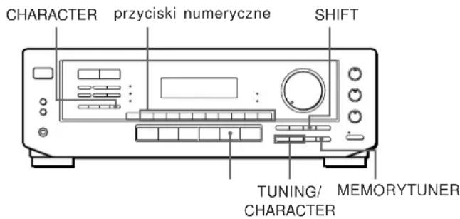 SONY STR-DE405 - Wprowadzanie stacji do pamiłci - 1