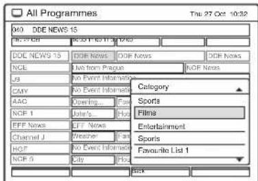 All Programmes Date: DDE NEWS 15 DOE NEWS 15 NCE Jd CMV AAC NCF 1 EFF News Channel J HGF NCF 5 Category Sports Filma Entertainment Sports Favourite List 1