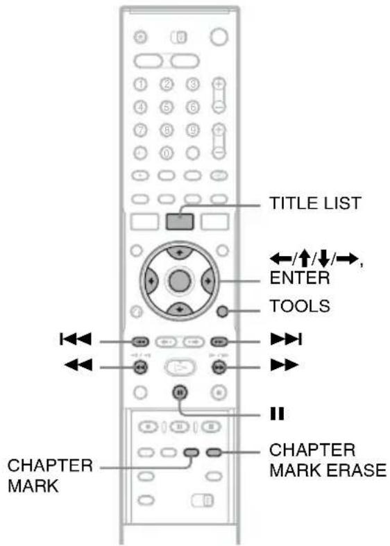SONY RDR-HX510 - Erasing and Editing a Title - 1