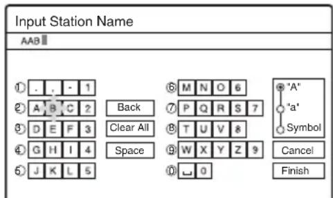 SONY RDR-HX510 - Station Name - 2