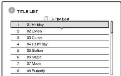 SONY RDR-HX510 - Press TITLE LIST. - 2