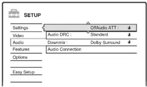 SONY RDR-HX510 - Audio Settings (Audio) - 1