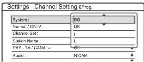 SONY RDR-HX510 - Channel Setting - 3